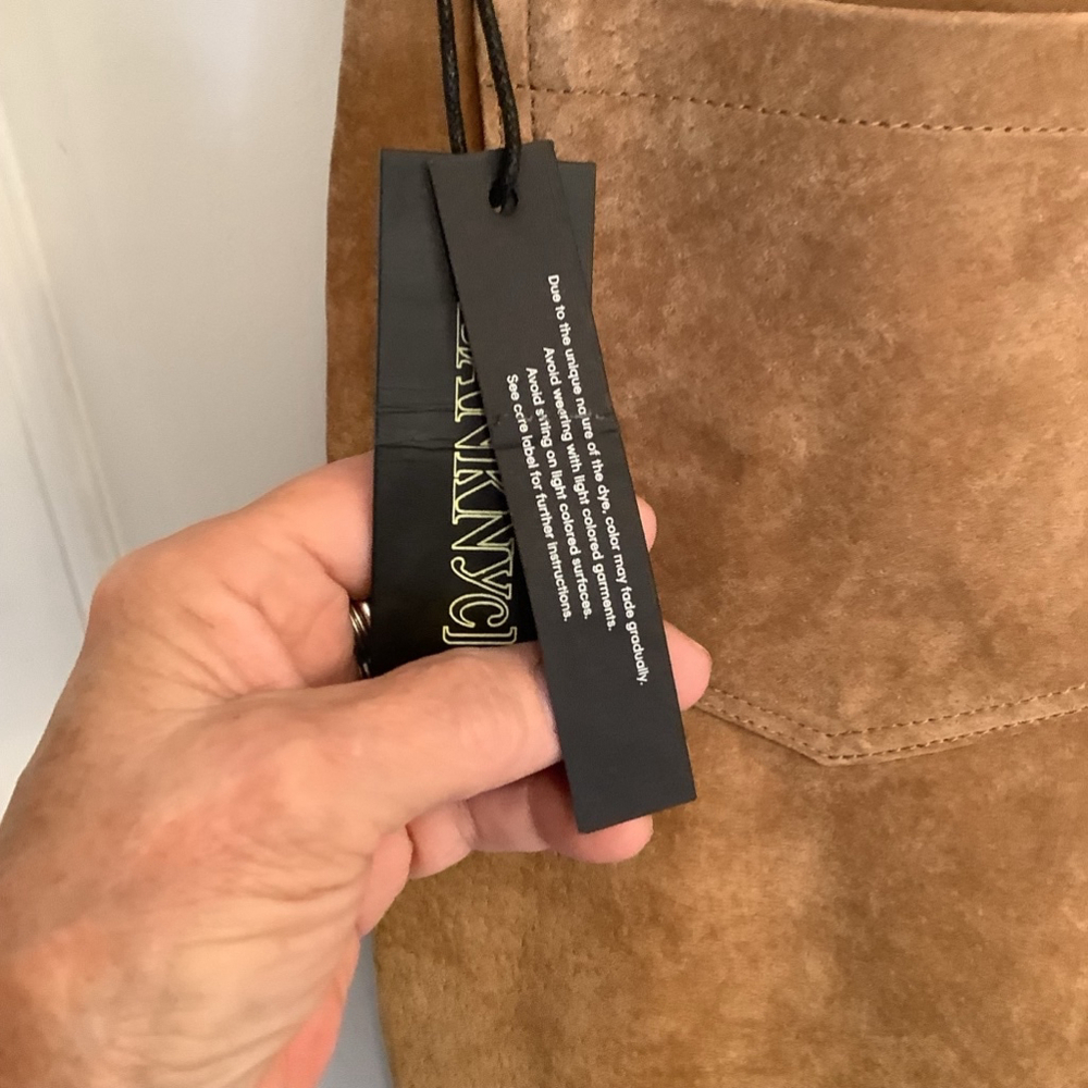 Blank NYC Brown Suede Pencil Skirt - Picture 7 of 14